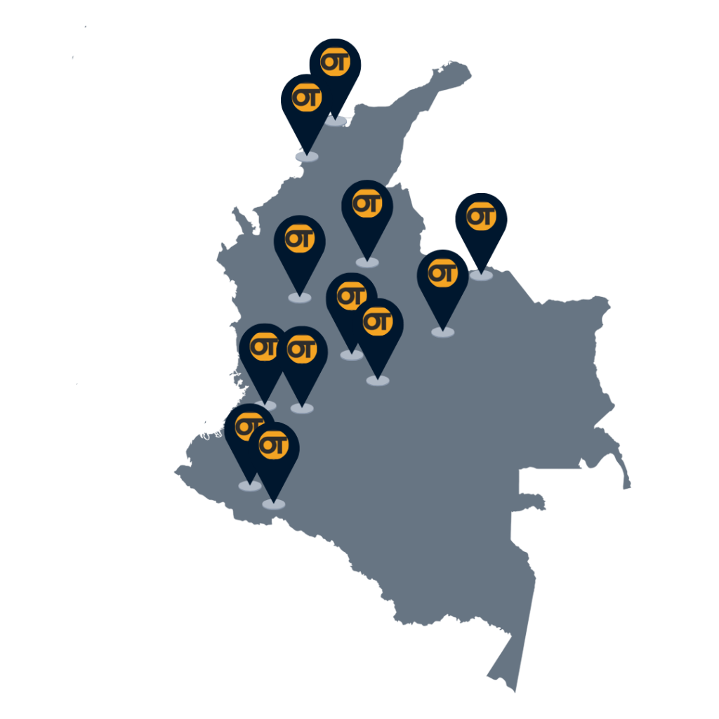 Omnitempus en Colombia: clientes y departamentos